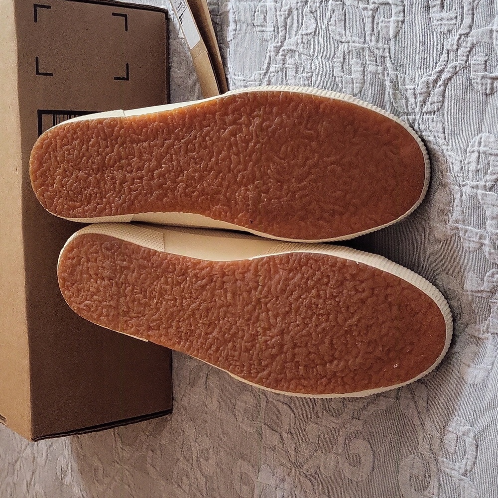 Superga organic cotton natural color high-top sneakers - Picture 3 of 7